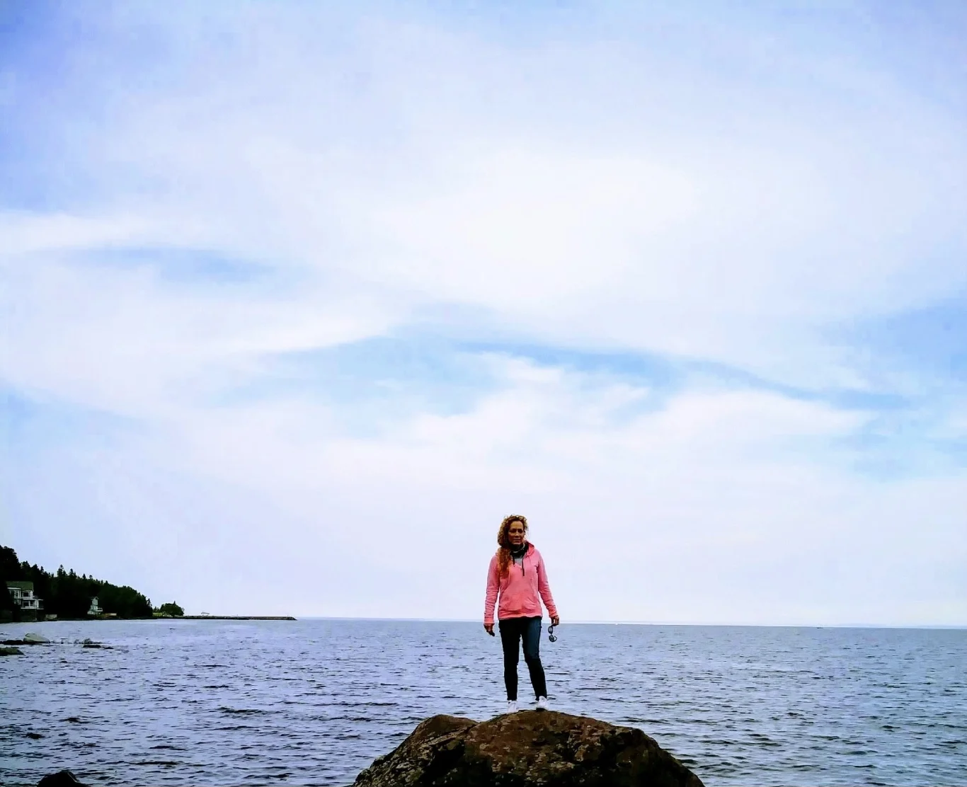 Elaina Riley Standing on a Rock Photo